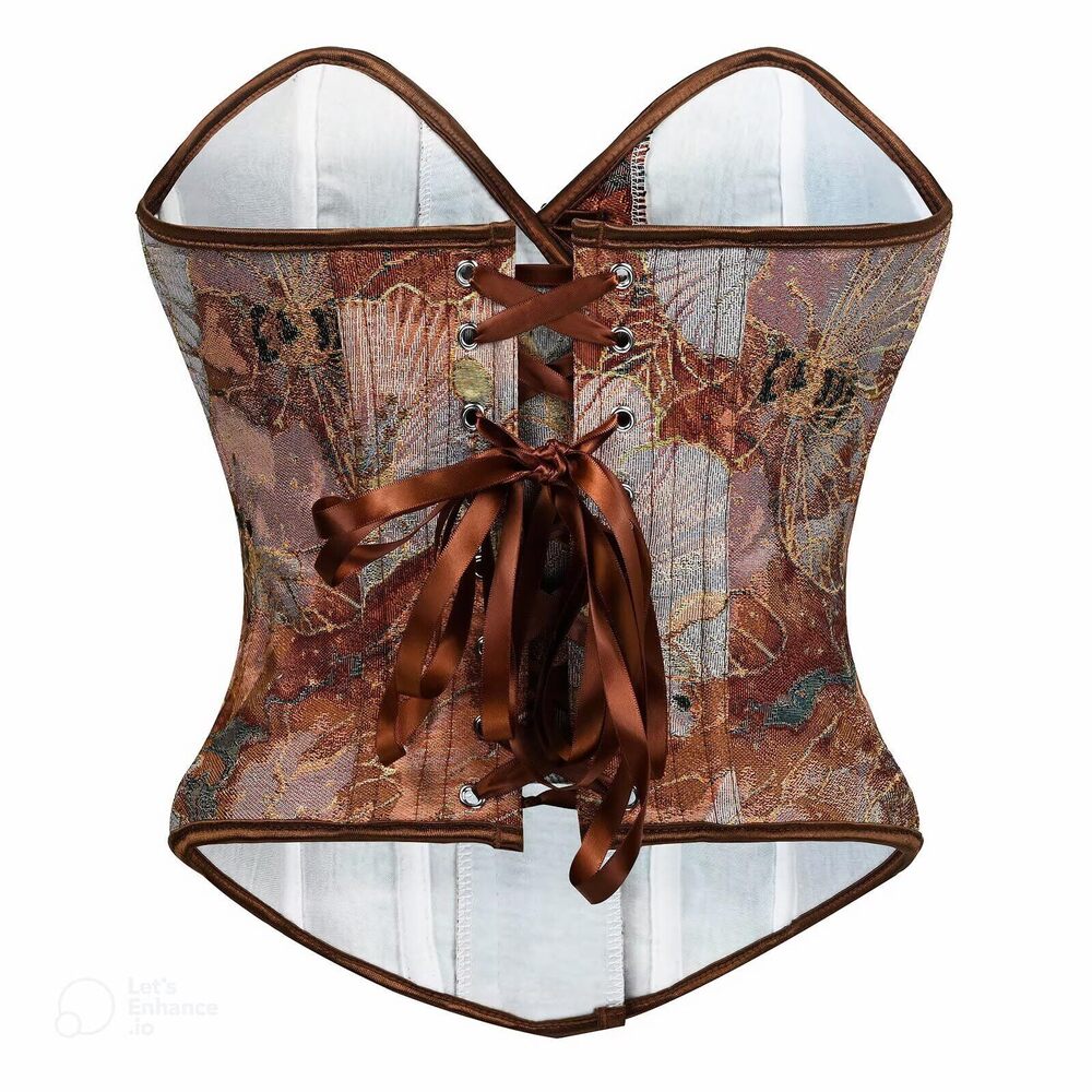 7659 Corset Top Plus Size Vintage Corset Lingerie Floral Boned Bustier Sexy - Picture 2 of 6